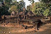 Banteay Srei temple - 3rd enclosure wall from outside, the 2nd enclosure wall can be seen a little further